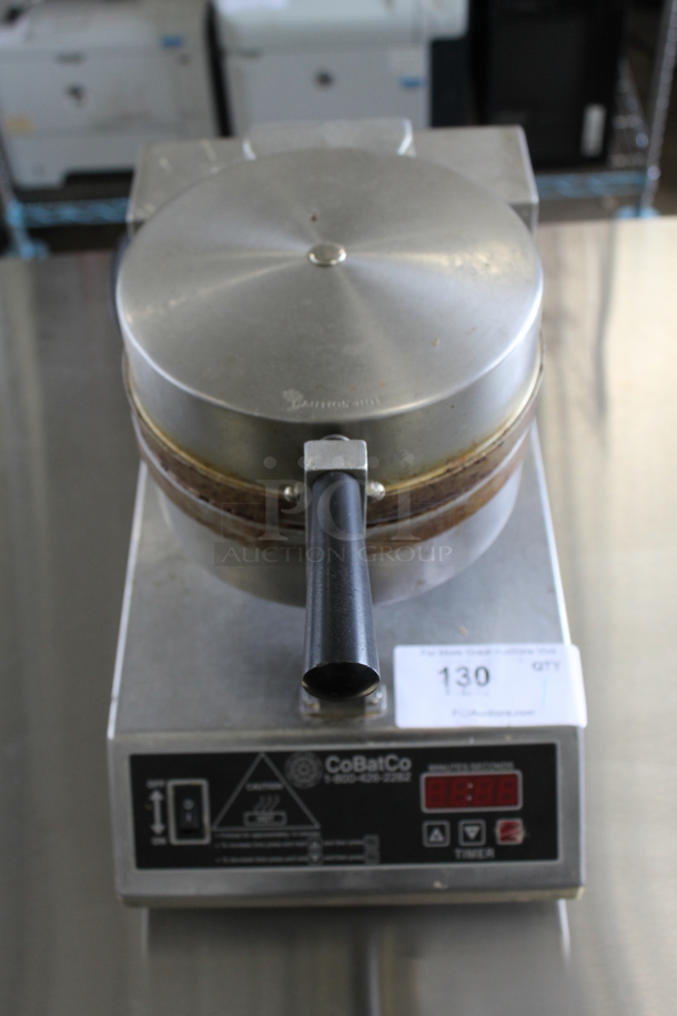 Stainless Steel Commercial Countertop Waffle Cone Press. 120 Volts, 1 Phase. Tested and Working! - Image 1 of 6