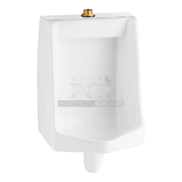 BRAND NEW SCRATCH AND DENT! American Standard Lynbrook 6601012.020 Vitreous China Blowout Urinal with Top Spud Inlet.  - Image 1 of 7