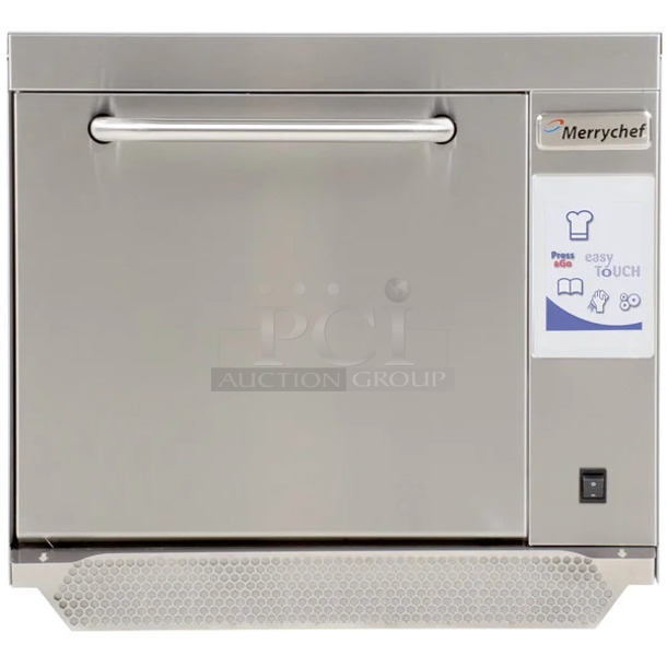 BRAND NEW SCRATCH AND DENT! 2023 Merrychef eikon e3 574E31330H Stainless Steel Commercial Countertop High-Speed Accelerated Cooking Countertop Oven. 208/240 Volts, 1 Phase.  - Image 1 of 7