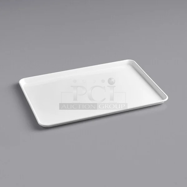3 BRAND NEW SCRATCH AND DENT! Baker's Mark 407BUNFULLWH Full Size 18 Gauge Non-Stick 18" x 26" White Wire in Rim Aluminum Bun / Sheet Pan / Tray. 3 Times Your Bid! - Image 1 of 4