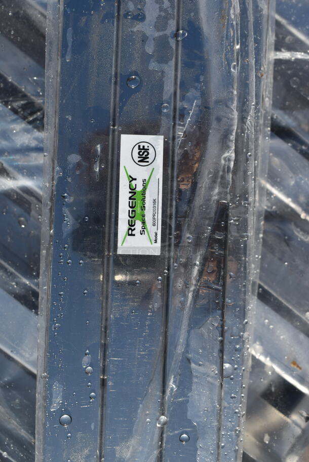 BRAND NEW SCRATCH AND DENT! Regency 600PR20316K Metal Pan Rack w/ Commercial Casters. Unassembled - Image 3 of 3
