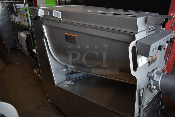 2021 Hobart MG2032 Metal Commercial Floor Style Electric Powered Meat Grinder w/ Foot Pedal on Commercial Casters. 208 Volts, 3 Phase. - Image 7 of 10