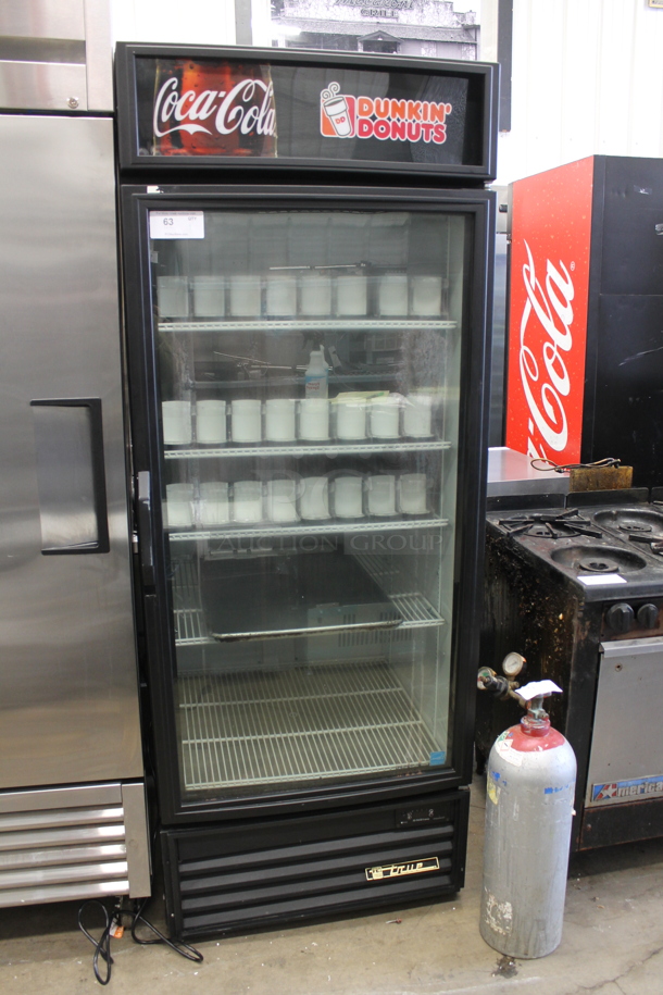 2013 True GDM-26EM-LD ENERGY STAR Metal Commercial Single Door Reach In Cooler Merchandiser w. Poly Coated Racks. 115 Volts, 1 Phase. Tested and Working! - Image 2 of 5