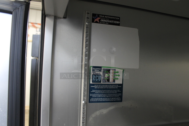 LATE MODEL! True ENERGY STAR Stainless Steel Commercial Single Door Reach In Cooler or Freezer w/ Poly Coated Racks on Commercial Casters. 115 Volts, 1 Phase. Tested and Powers On But Does Not Get Cold  - Image 6 of 6