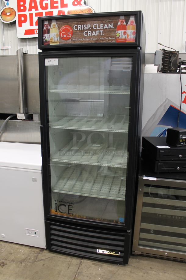 2014 True GDM-26-LD ENERGY STAR Metal Commercial Single Door Reach In Cooler Merchandiser w/ Poly Coated Racks. 115 Volts, 1 Phase. Tested and Working! - Image 2 of 5
