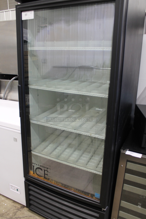 2014 True GDM-26-LD ENERGY STAR Metal Commercial Single Door Reach In Cooler Merchandiser w/ Poly Coated Racks. 115 Volts, 1 Phase. Tested and Working! - Image 3 of 5