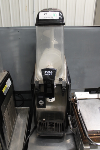Elmeco FC1 Metal Commercial Countertop Single Flavor Slushie Machine. 115 Volts, 1 Phase. Tested and Powers On But Does Not Get Cold