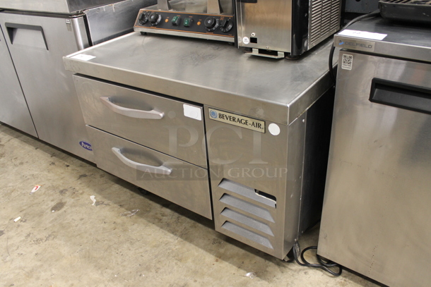 Beverage Air WTRC36-1 Stainless Steel Commercial 2 Drawer Chef Base on Commercial Casters. 115 Volts, 1 Phase. Tested and Powers On But Does Not Get Cold - Image 2 of 4