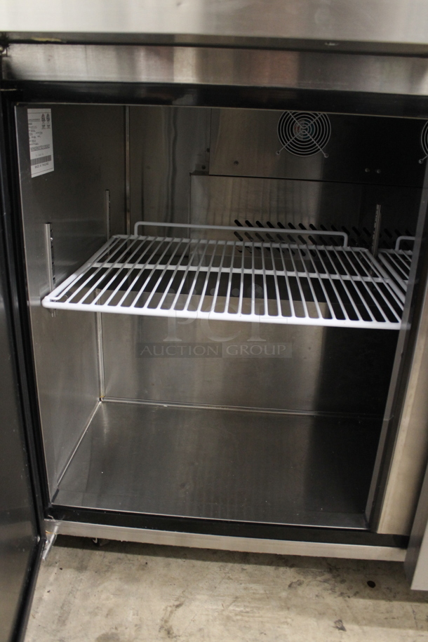 2021 Atosa MGF8402GR Stainless Steel Commercial 2 Door Undercounter Cooler. 115 Volts, 1 Phase. Tested and Working! - Image 3 of 5