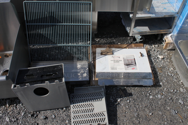 ALL ONE MONEY! Lot of BRAND NEW IN BOX Items Including Poly Rack, Fryer Splash Guard  - Image 1 of 5