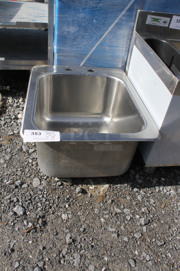 BRAND NEW SCRATCH AND DENT! Stainless Steel Single Bay Drop In Sink. - Image 2 of 3