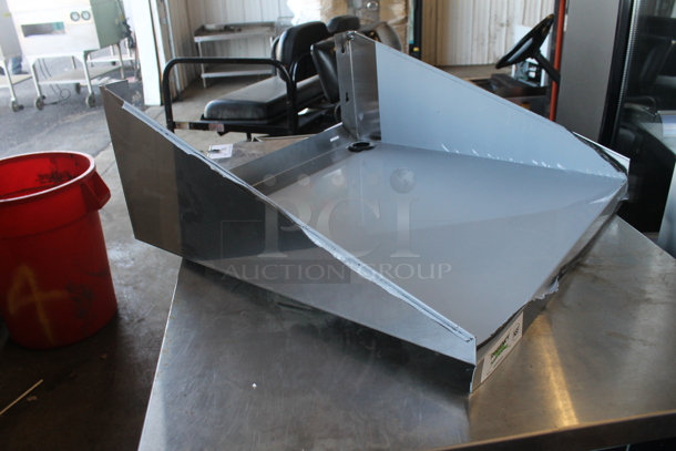BRAND NEW SCRATCH AND DENT! Regency 600MS2424 Stainless Steel Microwave Wall Shelf.  - Image 3 of 4