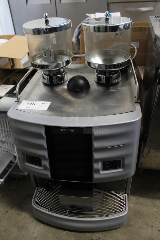 Schaerer SCA1 Stainless Steel Commercial Countertop Automatic Espresso Machine w/ 2 Hoppers. 240 Volts, 1 Phase. - Image 1 of 9
