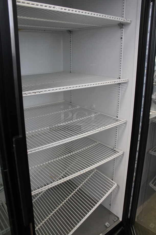 2014 True CVM-49 ENERGY STAR Metal Commercial 2 Door Reach In Cooler Merchandiser w/ Poly Coated Racks. 115 Volts, 1 Phase. Tested and Working! - Image 2 of 4