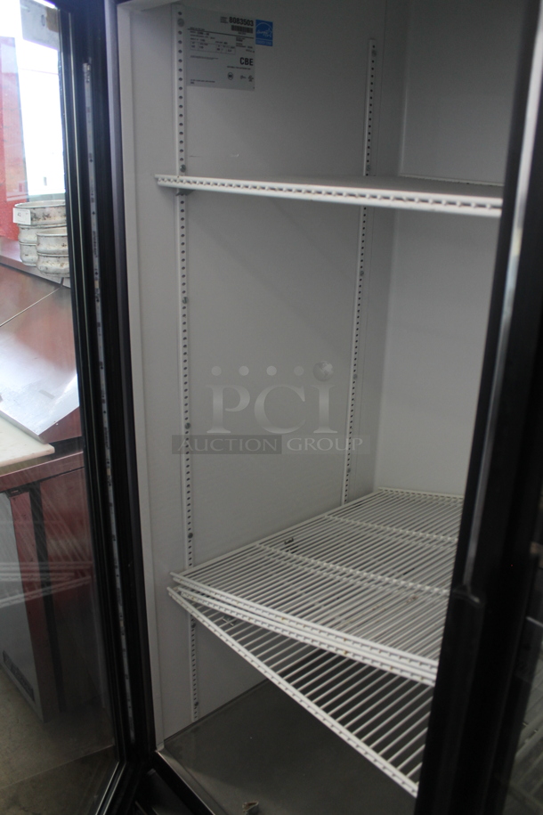 2014 True CVM-49 ENERGY STAR Metal Commercial 2 Door Reach In Cooler Merchandiser w/ Poly Coated Racks. 115 Volts, 1 Phase. Tested and Working! - Image 3 of 4