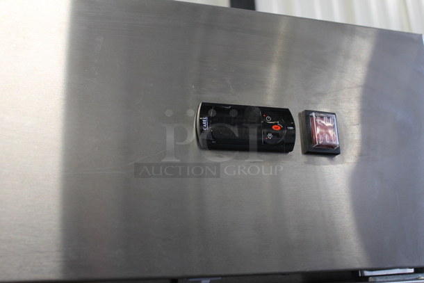 2023 Coldline C-2RX Stainless Steel Commercial 2 Door Reach In Cooler w/ Poly Coated Racks. 115 Volts, 1 Phase. Tested and Working! - Image 3 of 7