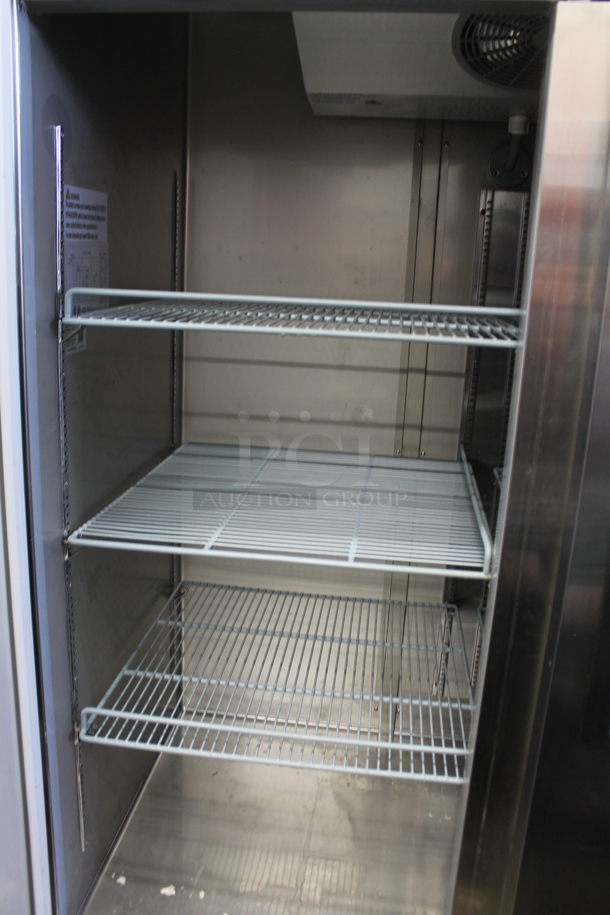 2023 Coldline C-2RX Stainless Steel Commercial 2 Door Reach In Cooler w/ Poly Coated Racks. 115 Volts, 1 Phase. Tested and Working! - Image 6 of 7