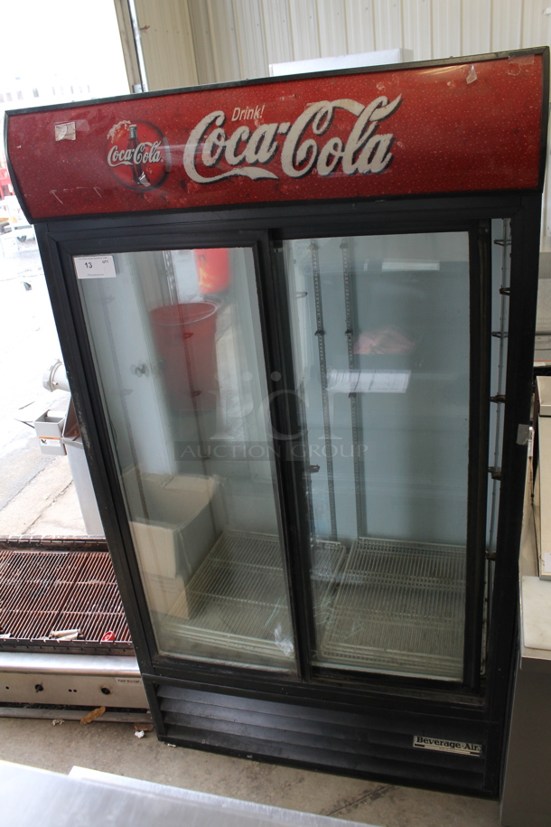Beverage Air MT38 Metal Commercial 2 Door Reach In Cooler Merchandiser w/ Poly Coated Racks. 115 Volts, 1 Phase. Tested and Working! - Image 2 of 7