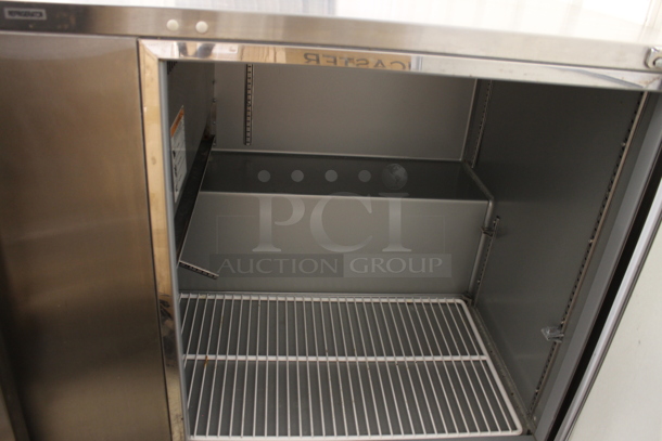 Hobart CU60 Stainless Steel Commercial 2 Door Undercounter Cooler 115 Volts, 1 Phase. Tested and Working! - Image 3 of 7