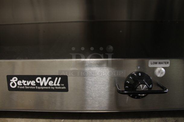 BRAND NEW SCRATCH AND DENT! Vollrath 38104 Stainless Steel Commercial Electric Powered 4 Bay Steam Table. 120 Volts, 1 Phase. Cannot Test Due To Plug Style - Image 7 of 10
