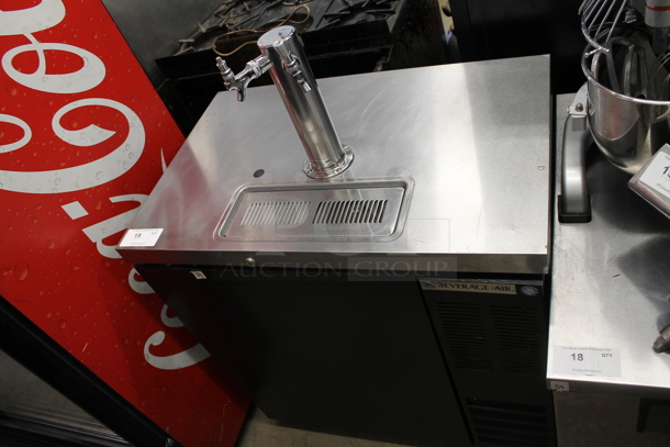 Beverage Air DD36HC-1-B Stainless Steel Commercial Direct Draw Kegerator w/ 2 Tap Beer Tower and 2 Kegs. 115 Volts, 1 Phase. Tested and Powers On But Does Not Get Cold - Image 2 of 7