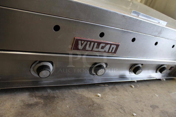 Vulcan Stainless Steel Commercial Countertop Natural Gas Powered Flat Top Painted Top Griddle. - Image 2 of 3