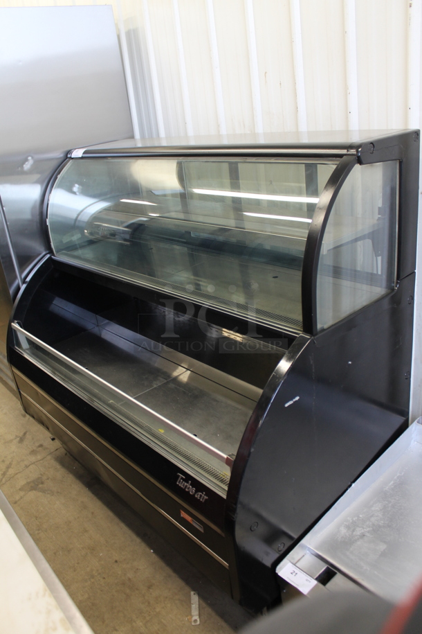 Turbo Air TOM-W-60SB Stainless Steel Commercial Floor Style Refrigerated Merchandiser w/ Top Closed Display Case. 115 Volts, 1 Phase. Cannot Test Due To Cut Power Cord - Image 1 of 9