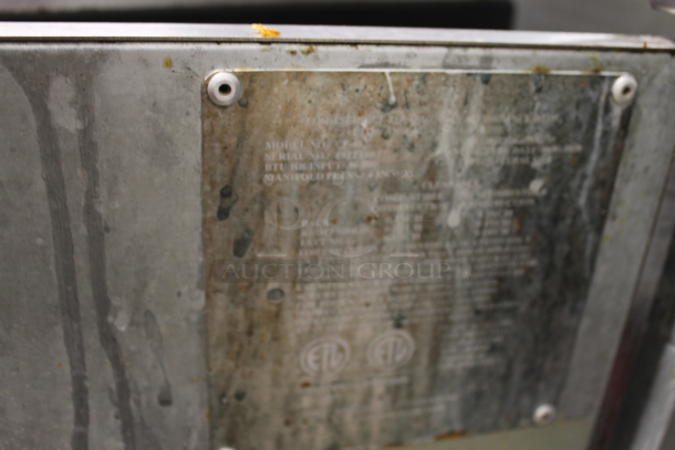 USR Cooking CF-40 Stainless Steel Commercial Floor Style Natural Gas Powered Deep Fat Fryer. 90,000 BTU.  - Image 7 of 8
