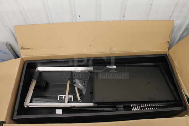 BRAND NEW SCRATCH AND DENT! Backyard Pro 554SMOKR60KD 60" Charcoal / Wood Smoker Grill with Adjustable Grates and Dome.  - Image 5 of 6