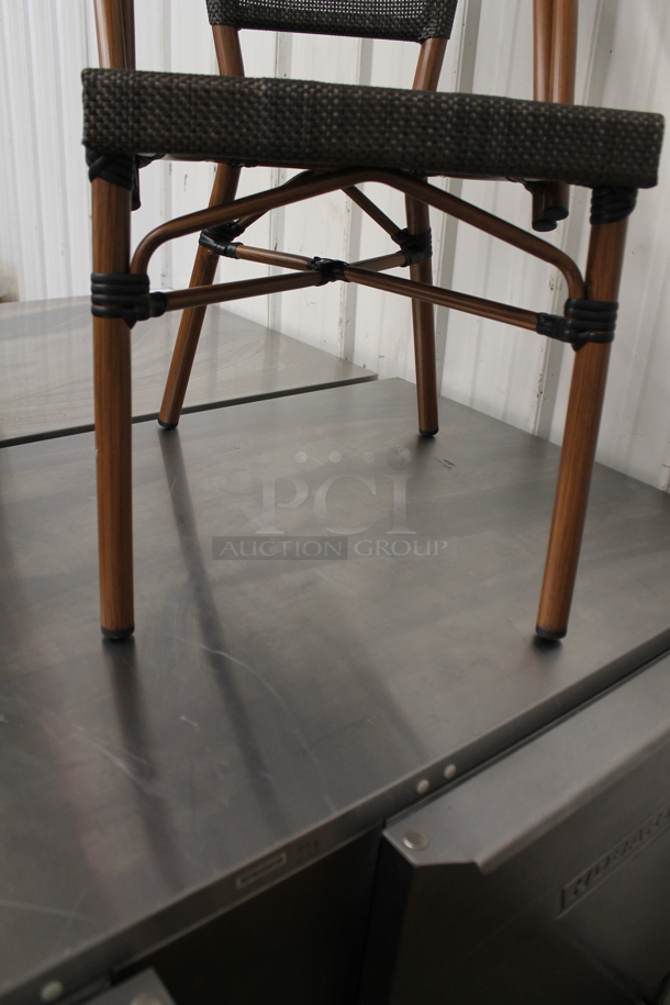 BRAND NEW SCRATCH AND DENT! Wicker Style Dining Height Chair. - Image 5 of 5