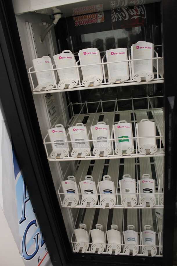 True GDM33CPT Metal Commercial 2 Door Reach In Pass Through Cooler Merchandiser w/ Poly Coated Racks and Drink Sliders. 115 Volts, 1 Phase. Tested and Working! - Image 3 of 3