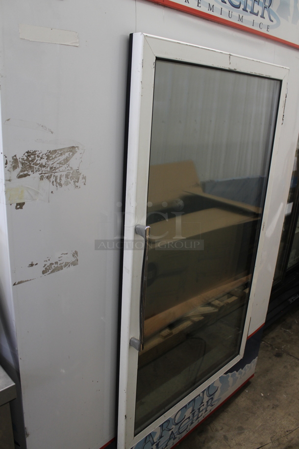 Metal Commercial Bagged Ice Freezer Merchandiser. Tested and Powers On But Does Not Get Cold - Image 3 of 11