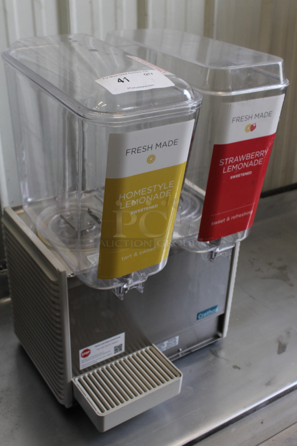Crathco D25-4 Stainless Steel Commercial Countertop 2 Hopper Refrigerated Beverage Machine. 115 Volts, 1 Phase. Tested and Powers On But Does Not Get Cold - Image 2 of 5