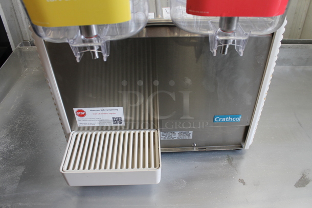 Crathco D25-4 Stainless Steel Commercial Countertop 2 Hopper Refrigerated Beverage Machine. 115 Volts, 1 Phase. Tested and Powers On But Does Not Get Cold - Image 3 of 5