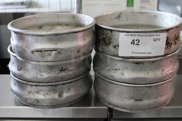 6 Metal Round Baking Pans. 6 Times Your Bid! - Image 1 of 4