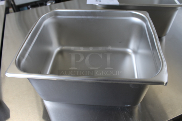 2 Stainless Steel 1/2 Size Drop In Bins. 1/2x6. 2 Times Your Bid!  - Image 2 of 4
