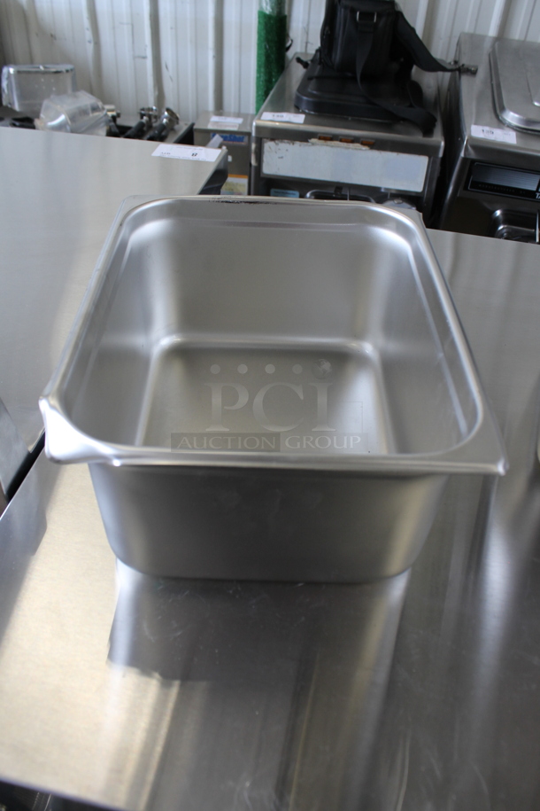 2 Stainless Steel 1/2 Size Drop In Bins. 1/2x6. 2 Times Your Bid!  - Image 3 of 4