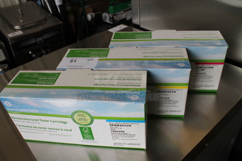 3 BRAND NEW IN BOX! Sustainable Earth Ink Cartridges; Cyan, Magenta and Yellow. 3 Times Your Bid! 