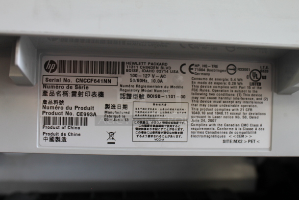 HP LaserJet 600 M602 Metal Countertop Printer. 100-127 Volts, 1 Phase. - Image 4 of 4