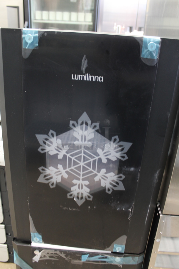 BRAND NEW SCRATCH AND DENT! Sanden LUMILINNA ICE-SC40BXIWU Metal Commercial Single Door Countertop / Undercounter Slush Cooler. 115 Volts, 1 Phase. Tested and Working! - Image 2 of 8