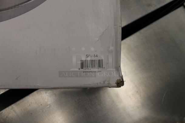 3 BRAND NEW IN BOX! Winco Stainless Steel Sieves; 12", 14", 16". 3 Times Your Bid! - Image 8 of 11