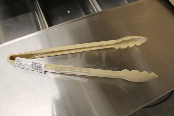 ALL ONE MONEY! Lot of Various BRAND NEW Items Including 12 Metal Spoons and 11 Poly Tan Tongs - Image 3 of 5