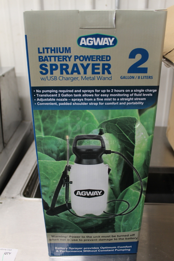 6 BRAND NEW IN BOX! Agway Lithium Battery Powered Sprayers. 6 Times Your Bid! - Image 4 of 5