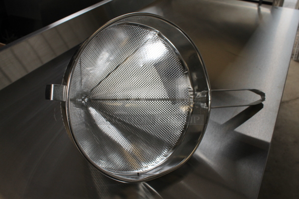 BRAND NEW! Winco CCS-12C Stainless Steel 12" Coarse Mesh Strainer China Cap Strainer.  - Image 3 of 5