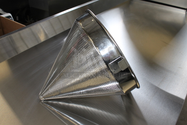 BRAND NEW! Winco CCS-12C Stainless Steel 12" Coarse Mesh Strainer China Cap Strainer.  - Image 4 of 5