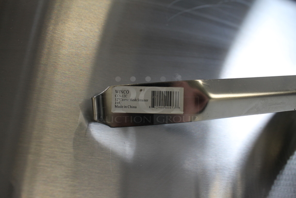BRAND NEW! Winco CCS-12C Stainless Steel 12" Coarse Mesh Strainer China Cap Strainer.  - Image 5 of 5