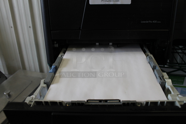 HP LaserJet Pro 400 Metal Countertop Printer w/ Toner Cartridge - Image 5 of 6