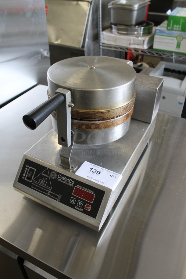 Stainless Steel Commercial Countertop Waffle Cone Press. 120 Volts, 1 Phase. Tested and Working! - Image 2 of 6