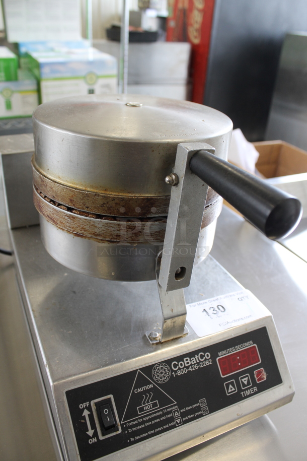 Stainless Steel Commercial Countertop Waffle Cone Press. 120 Volts, 1 Phase. Tested and Working! - Image 4 of 6