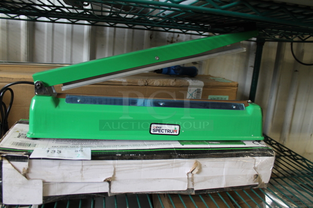 2 BRAND NEW! Winco Spectrum EBS-400M-1  Metal Countertop Impulse Sealers. 220 Volts, 1 Phase. 2 Times Your Bid!  - Image 2 of 6